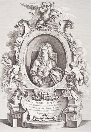 Item #23474 Oeuvres de Gille Marie Oppenort. 2ème recueil. Frises, panneaux, pendules,...