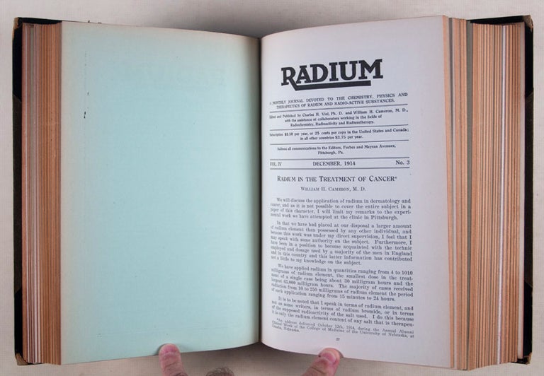Item #23745 Radium. Vols. I-VII. The Radium Publishing Company.