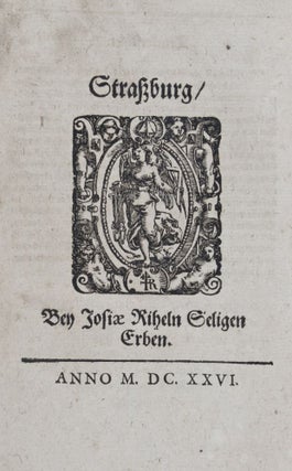 Der Teutschen Scharpfsinnige kluge Sprüch. Teutscher Nation klug-außgesprochene Weißheit das ist, Deren auß teutschen Landen erwehlten und erbornen Bäpst, Bischoff, Keyser, König ... Schertzfragen, Antworten, Gleichnussen, und was dem allem gleichförmig, von Griechen Apophthegma genant ist : sampt einem Anhang Weiser Spruchreden der vhraiten Teutschen, und deren zugewandten Völcker, Teuthonen, Cimbern ...