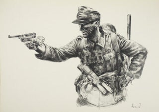 Männer und Waffen des Deutschen Heeres. Vierzig Steinzeichnungen in Kupfertiefdruck und ein Titelbild in Vierfarbendruck.