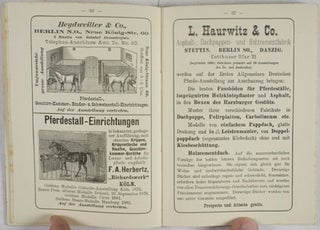 Erste allgemeine Pferde-Ausstellung zu Berlin vom 12. bis 22. Juni 1890 am Stadtbahnhof Zoologischer Garten