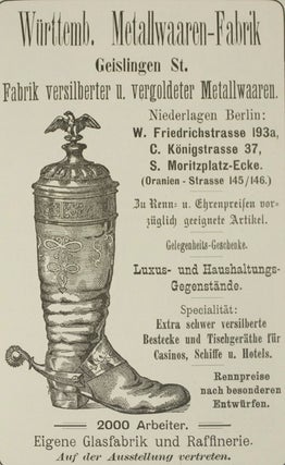 Erste allgemeine Pferde-Ausstellung zu Berlin vom 12. bis 22. Juni 1890 am Stadtbahnhof Zoologischer Garten