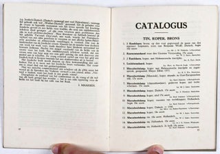 Tentoonstelling van Joodsche Gebruiksvoorwerpen in Het Huisgezin. Catalogus