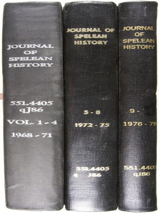 Journal of Spelean History. Vols. 1-12 (1968-1978). 3 vols. (complete)