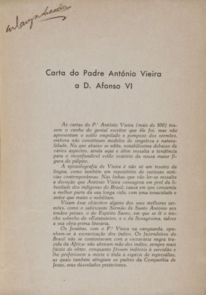 Carta do Padre António Vieira a D. Afonso VI (1657)