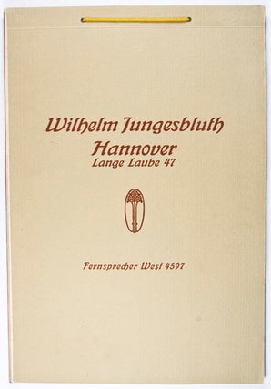 Item #25190 Wilhelm Jungesbluth Hannover. Tapetenbuch - Tapestry Trade Catalog. n/a