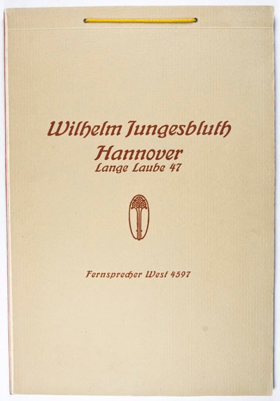 Item #25190 Wilhelm Jungesbluth Hannover. Tapetenbuch - Tapestry Trade Catalog. n/a.