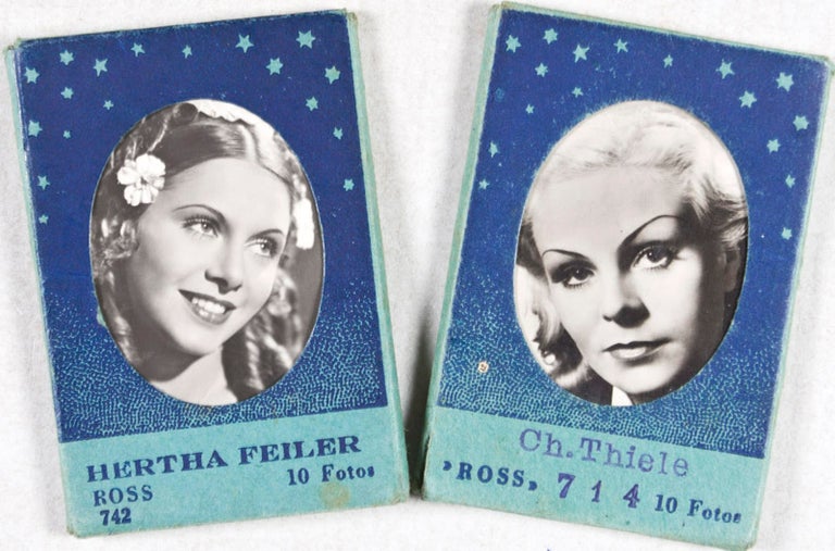 Item #25750 Two sets of 10 Ross Photo Filmcards (Foto Filmkarten) of Hertha Feiler (Ross # 742) & Charlotte Thiele (Ross # 714). n/a.