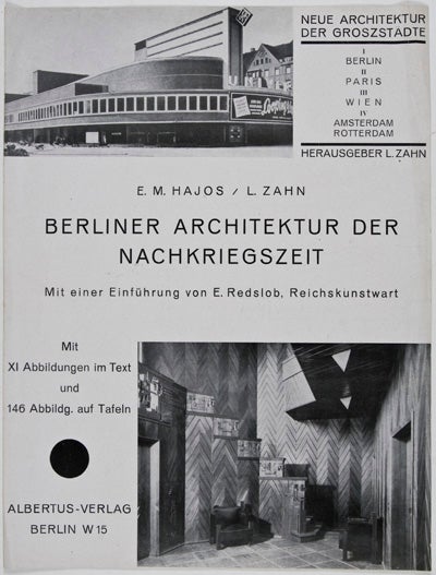 Item #25864 Berliner Architektur der Nachkriegszeit (Prospectus). E. M. Hajos, L. Zahn.