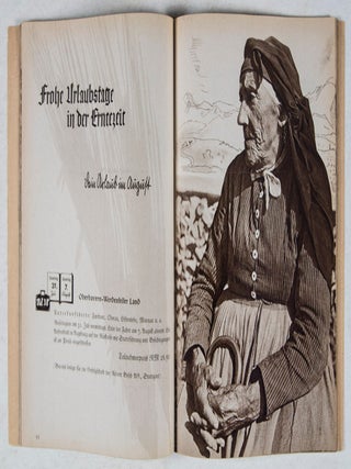 Urlaubsfahrten und Wanderungen 1938: Gau Württemberg-Hohenzollern
