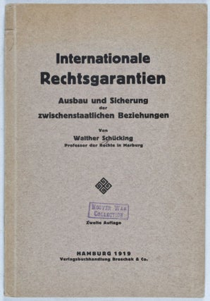 Item #26066 Internationale Rechtsgarantien: Ausbau und Sicherung der zwischenstaatlichen...
