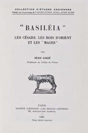 Item #26307 "Basiléia" Les Césars, Les Rois d'Orient et les "Mages" Jean Gag&eacute