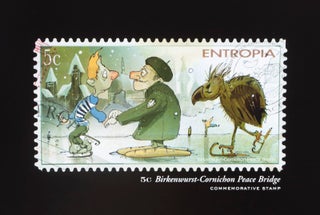 Entropia: A Collection of Unusually Rare Stamps [SIGNED, WITH ORIGINAL DRAWING BY ILLUSTRATOR]