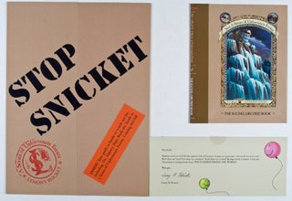 A Series of Unfortunate Events. Complete set of 13 volumes + Promotional Items [9 VOLUMES SIGNED BY HELQUIST AND INSCRIBED BY SNICKET} The remaining four with Snicket's blind stamp.; Snicket, Lemony