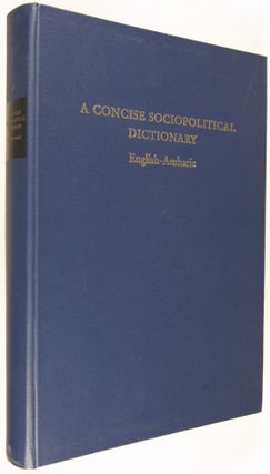 A Concise Sociopolitical Dictionary English-Amharic