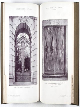 Photographien und Skizzen von Kunstschmiedearbeiten und Fein-Eisenkonstruktionen. Ausgeführt von H. C. E. Eggers & Co. Gmbh. Hamburg 23