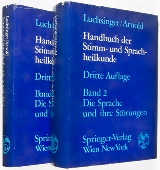 Handbuch der Stimm- und Sprachheilkunde: Band 1, Die Stimme und ihre Störungen; Band 2, Die Sprache und ihre Störungen. 2-vol. set (Complete)