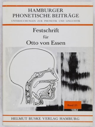Item #27995 Hamburger Phonetische Beiträge: Untersuchungen zur Phonetik und Linguistik, Band 25...