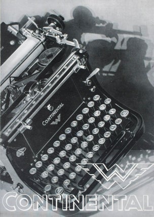 Item #28122 Ephemera of seven items on Continental-typewriters WITH fold-out on Wanderer...