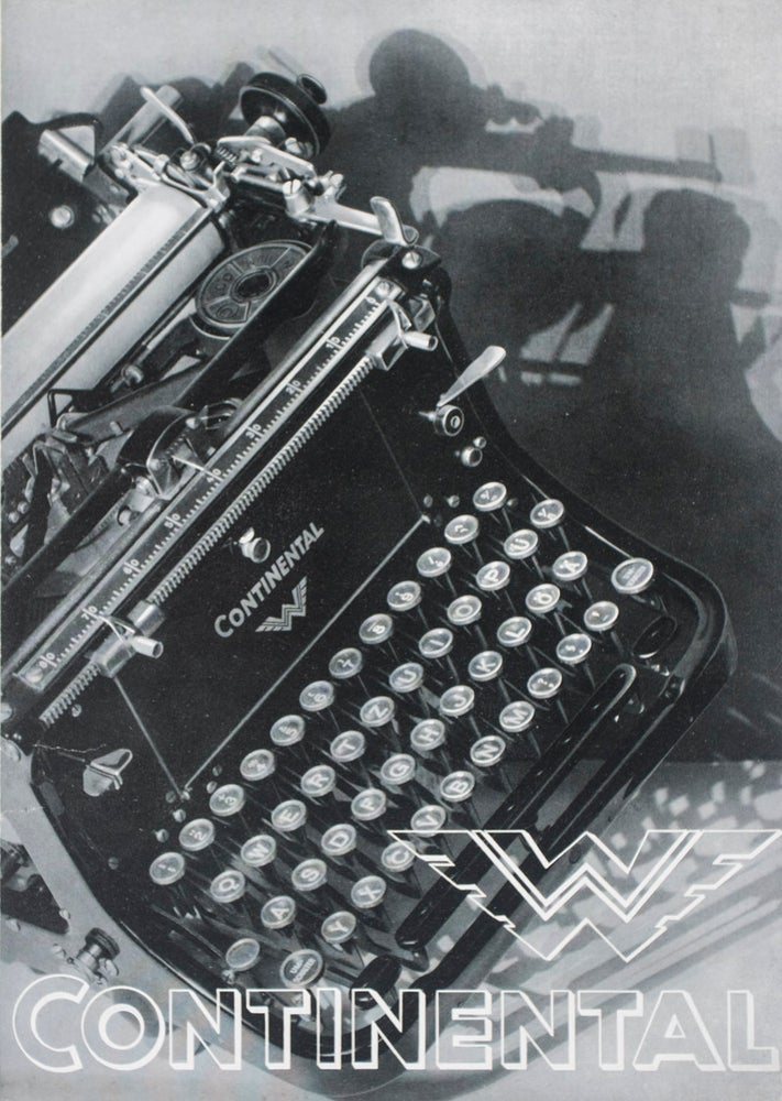 Item #28122 Ephemera of seven items on Continental-typewriters WITH fold-out on Wanderer Machinery & Wie eine Buchdruckschrift ensteht. n/a.