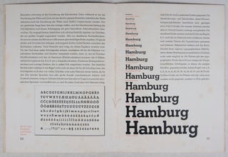 Ephemera of seven items on Continental-typewriters WITH fold-out on Wanderer Machinery & Wie eine Buchdruckschrift ensteht