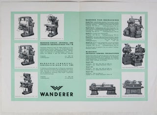 Ephemera of seven items on Continental-typewriters WITH fold-out on Wanderer Machinery & Wie eine Buchdruckschrift ensteht