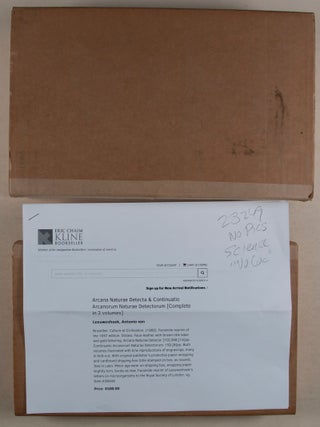 Item #28249 Arcana Naturae Detecta & Continuatio Arcanorum Naturae Detectorum [Complete in 2...