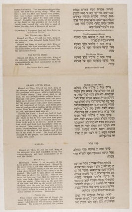 WWII Passover Archive: Five items from U.S. Army Chaplain Max A. Braude's 1945 Seder Service [UNIQUE]