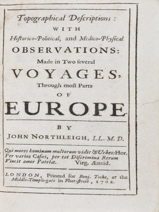 Item #28832 Topographical Descriptions: With Historico-Political, and Medico-Physical...