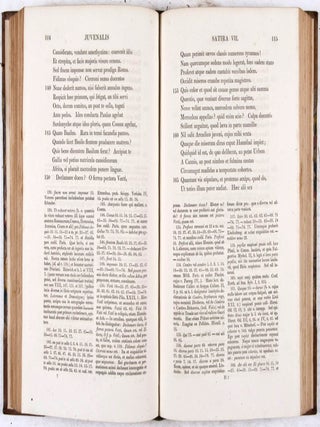 D. Junii Juvenalis Aquinatis Satirae XVI. ad optimorum exemplarium fidem recensitae varietate lectionum perpetuoque commentario illustratae et indice uberrimo instructae a Ge. Alex. Ruperti ; quibus adjectae sunt, A. Persii Flacci Satirae, ex recensione et cum notis G. L. Koenig. 2-vols. set (Complete)
