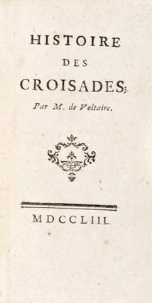 Item #29275 Histoire des Croisades. Voltaire