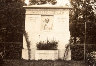 Unique Collection of Fifty-Nine Original Renderings & Photographs of Jewish and Christian Cemetery Monument Designs by Fritz Rosenberg and Hans Fink Predominantly for the Weissensee Friedhofs (many with original signature by Fink)