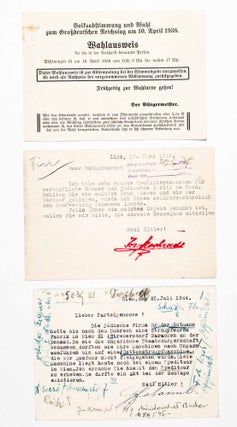 Collection of 3 Rare Anti-Jewish Austrian National Socialist Ephemera dealing with Jewish Property and Rights
