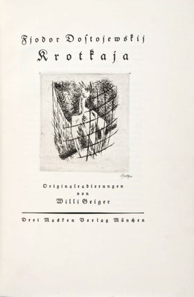 Item #29535 Krotkaja (A Gentle Creature) [WITH ORIGINAL ETCHINGS & SIGNATURE(S) BY WILLI...
