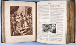 The Holy Bible Translated from the Latin Vulgate, diligently compared with the Hebrew, Greek, and other Editions in divers languages. The Old Testament, first published by the English College at Rheims, A.D. 1582. With Annotations, references, historical and chronological Index, & c. The whole revised and diligently compared with the Latin Vulgate & The New Testament of our Lord and Saviour Jesus Christ. Translated from the Latin Vulgate, diligently compared with the Original Greek; and first published by the English College at Rheims, A.D. 1582. With annotations, references, and an historical and chronological Index. With the approbation of his Grace the most Rev. Dr. Cullen [WITH STRIKING FORE-EDGE PAINTING]