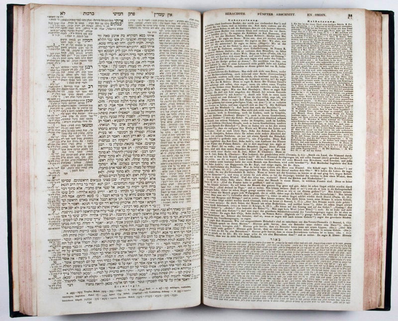 Talmud With Rashi Talmud Babli - Babylonischer Talmud Tractat Berachoth Segensprüche. Mit ...