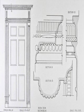 Item #30932 Measured Drawings of Woodwork Displayed in the American Wing. Metropolitan Museum of...