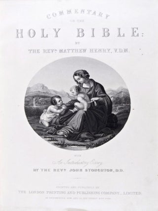 Item #31704 Commentary on the Holy Bible: Volume I, Genesis to Esther. Rev. Matthew Henry, Rev....