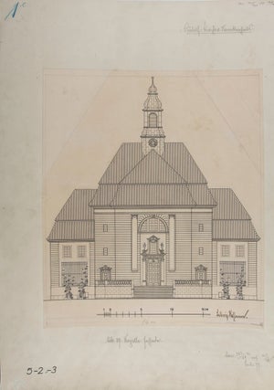 Item #31997 Collection of 10 original printed architectural plans & drawings by Ludwig Hoffmann...