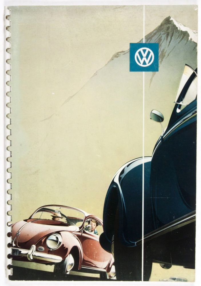 Item #32077 VW Das vernünftige Automobil [Handbook for "Standard-Modell" & "Export-Modell"]. Design, Layout by.