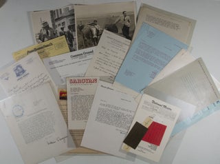 Unique William Saroyan Collection. 25 Items: Manuscripts, Letters, Notes, Telegrams, Books and Photographs [SOME SIGNED AND INSCRIBED BY SAROYAN]