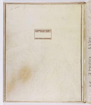 Twenty Photogravures Signed by Adolf Lazi with Original Manuscript Letter & various related Ephemera (Presentation Copy)