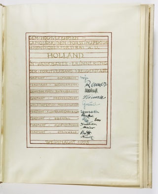 Twenty Photogravures Signed by Adolf Lazi with Original Manuscript Letter & various related Ephemera (Presentation Copy)
