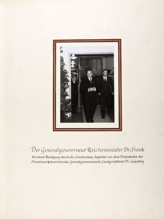 Unique Presentation Copy to Dr. Hans Frank, Generalgouverneur of Poland (with 31 Original Photographs)