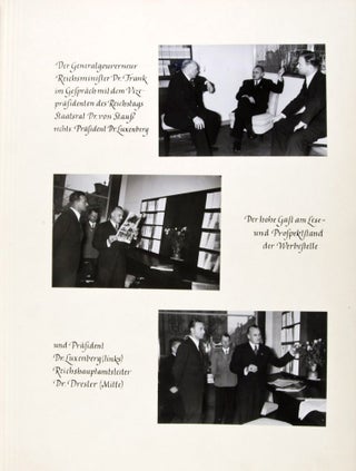 Unique Presentation Copy to Dr. Hans Frank, Generalgouverneur of Poland (with 31 Original Photographs)