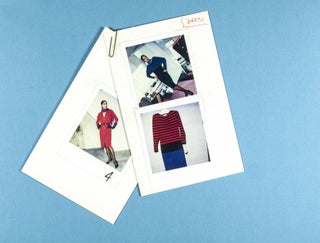 Unique Diane von Furstenberg 1984 Spring/Summer & 1985 Fall Couture collection with publicity photographs by Helmut Newton, 100's of original full & partly colored renderings, drawings in various states, swatch samples, press photos, Polaroid's and various other related material