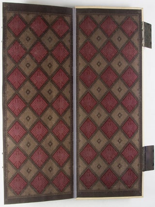 Decorative Full Vellum Binding designed by Johann Vinenz Cissarz (issued for the purpose of documenting a German city's chronicle during World War I)