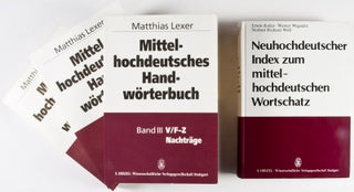 Mittelhochdeutsches Handwörterbuch + Neuhochdeutscher Index zum mittelhochdeutschen Wortschatz. 4-vol. set (Complete)