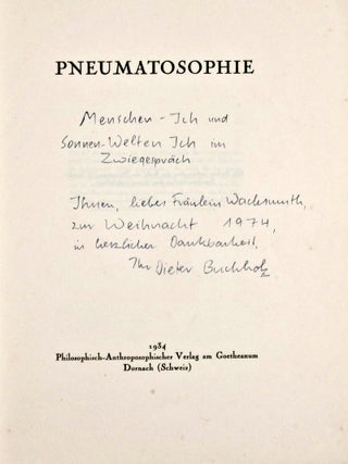 Anthroposophy (Unique Collection of Rudolf Steiner Writings and Goetheanum Publications: 40 Typescripts and printed works.