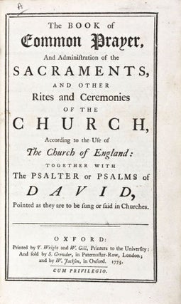 Item #33717 The Book of Common Prayer, and Administration of the Sacraments and Other Rites and...